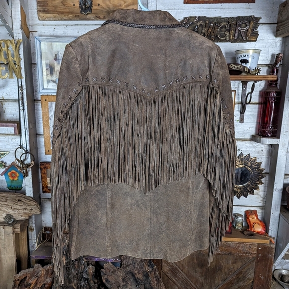 Cripple Creek Jackets & Blazers - Cripple Creek genuine suede leather western coat jacket fringe